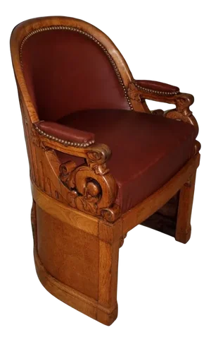 Tribunal Armchair in Oak