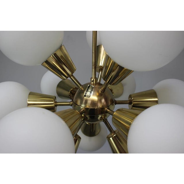 Space Age Sputnik Chandelier attributed to Kamenicky Senov, 1970s For Sale - Image 6 of 13