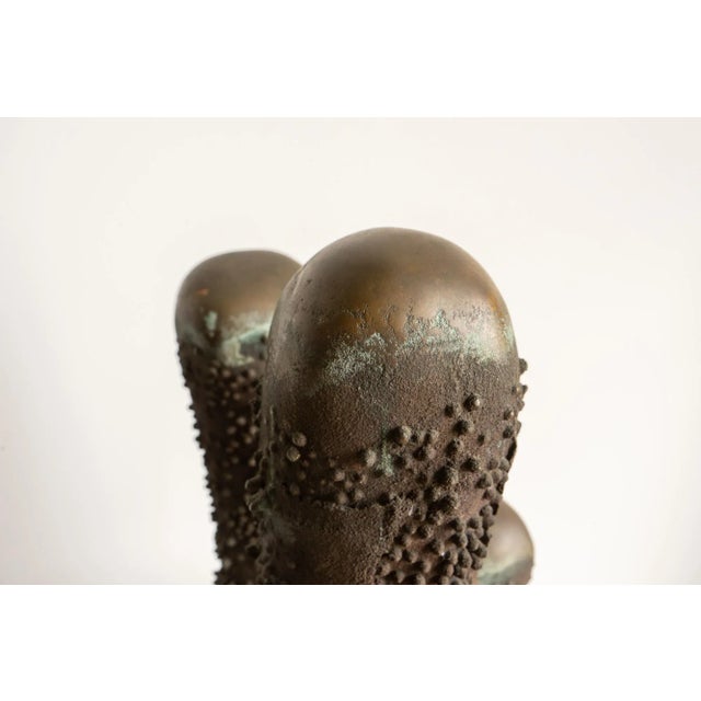 Large Brutalist Bronze Sculpture Signed Dlp 1971 For Sale In Greensboro - Image 6 of 10