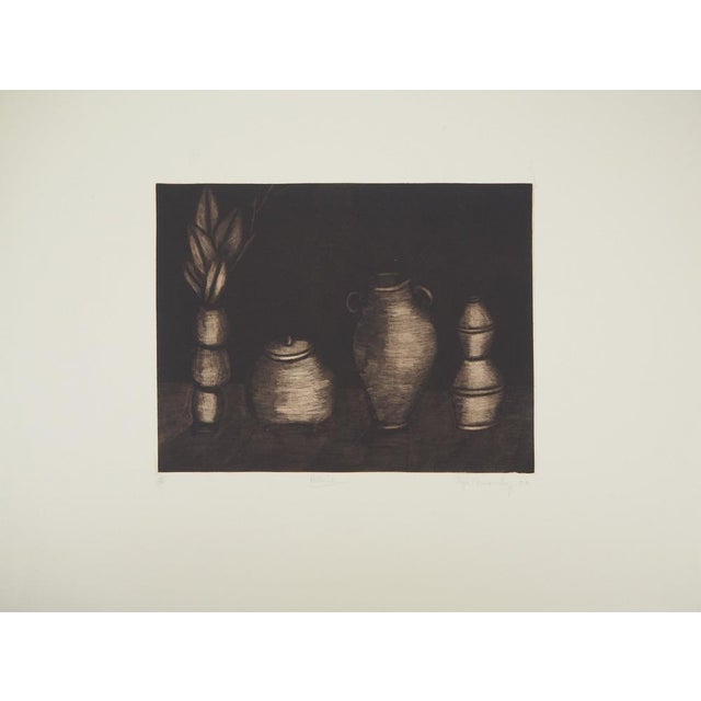Iya Fernandez, Potelie, 1992, Original Engraving in Pencil For Sale - Image 3 of 7