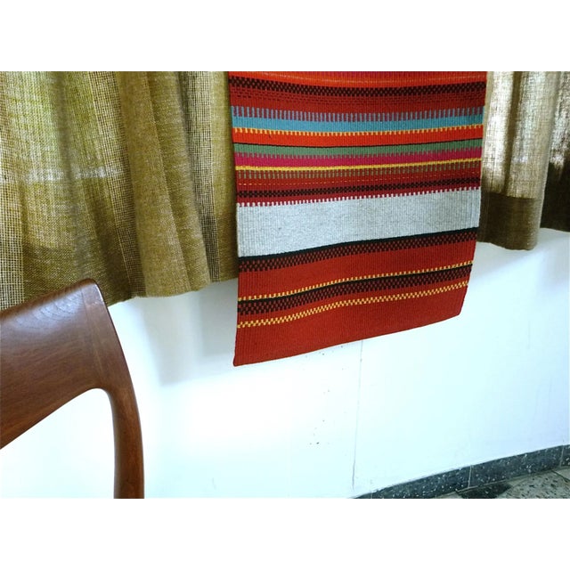 Handmade Wall Rug by Salme Tervonen for Kainuun Pirtti, 1950s For Sale - Image 6 of 18