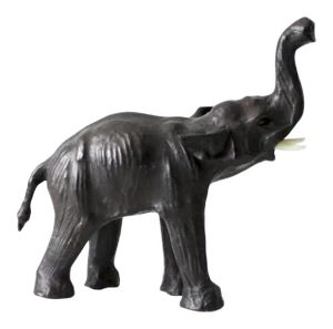 Vintage Leather Elephant Figure
