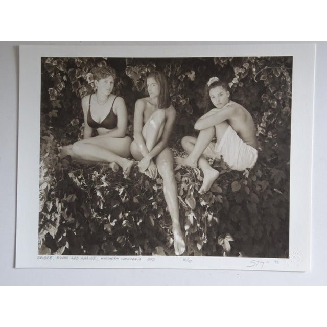 Jock Sturges Brooke,Muina and Marine ; Nothern California 1992 photography, original digital Print hand signed and...