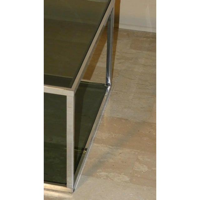 Coffee Tables in Chromed Steel and Glass, Italy, 1970s, Set of 2 For Sale - Image 6 of 9