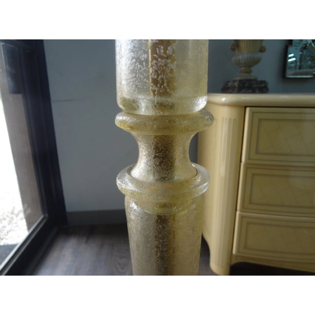 Mid-Century Modern 1940s Murano Glass Floor Lamp Attributed to Seguso For Sale - Image 3 of 11