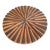 1980s Round Hotplate, Textured Wood Serving Platter, Rustic Kitchenware Cottagecore Bohemian For Sale