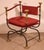 Curule Armchair in Wrought Iron and Bronze, 1890s For Sale - Image 10 of 13