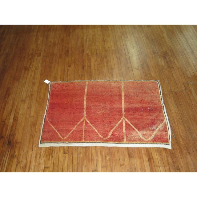 Zabihi Collection Antique Turkish Anatolian Throw Rug - 3'9" x 5'9" For Sale - Image 4 of 4