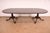 English 19th Century Antique Georgian Carved Mahogany Double Pedestal Extension Dining Table, Newly Refinished For Sale - Image 3 of 13