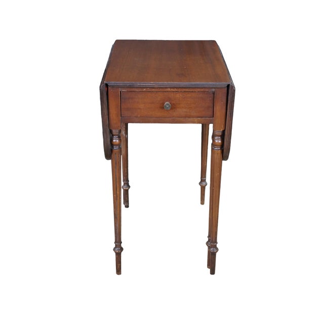 Crafted in Grand Rapids, Michigan, by the renowned Imperial Furniture Company circa 1940s, this elegant vintage mahogany...