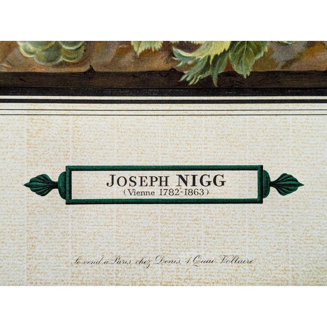 Joseph Nigg, Still Life with Flowers and Bird, Original Lithograph, 1943 For Sale - Image 4 of 7