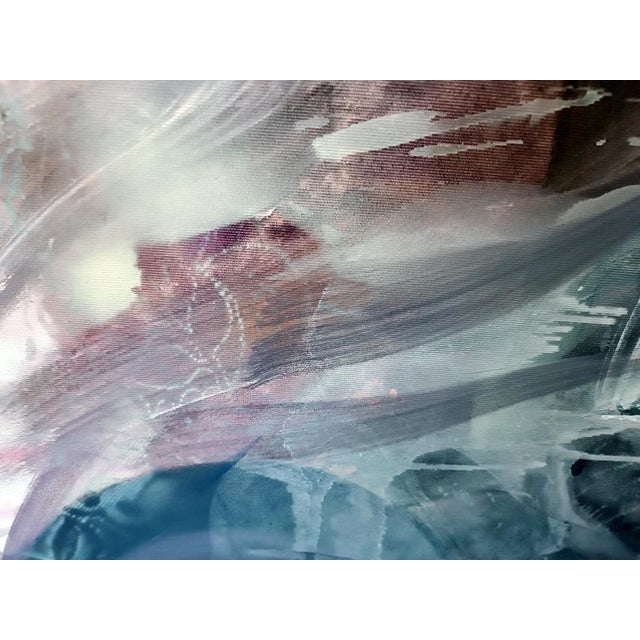 Plastic Ovidiu Kloska, All the Sky from a Single Wing, Mixed on Canvas, Framed For Sale - Image 7 of 9