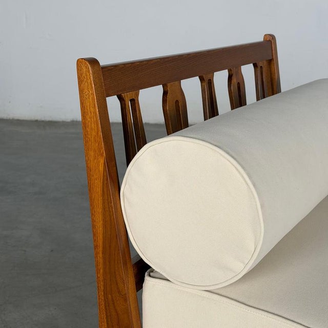 Cherrywood Daybed with Bolsters by Gio Ponti for Italbed, 1950s For Sale - Image 11 of 16