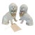 Vintage German Porcelain Spaghetti Poodle Figurines With Floral Baskets - A Pair For Sale