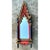 Vintage Gothic Revival Wood and Mirrored Glass Wall Mirror For Sale In West Palm - Image 6 of 12