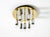 Postmodern Postmodern Ceiling Lamp in Brass and Chrome from H. Schmidt Leuchtenfabrik, 1980s For Sale - Image 3 of 14