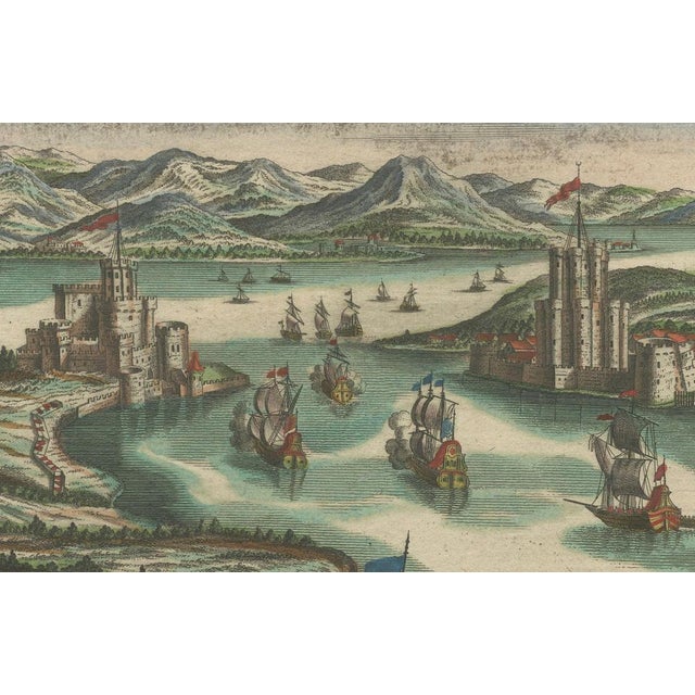The Dardanelles in the Age of Sail: A Panoramic Etching, 1765, Print For Sale - Image 5 of 8