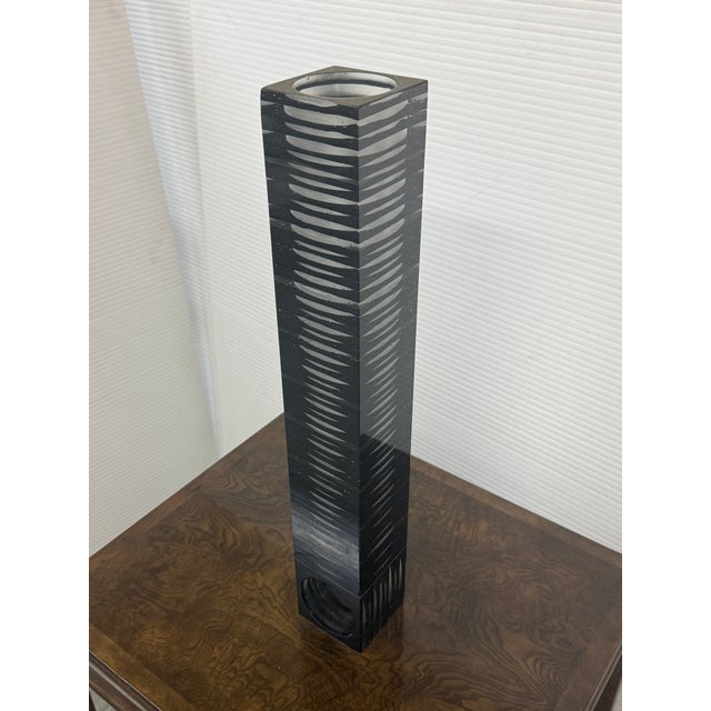 Modern Towering Downtown Vase, Signed 2004 For Sale - Image 3 of 11