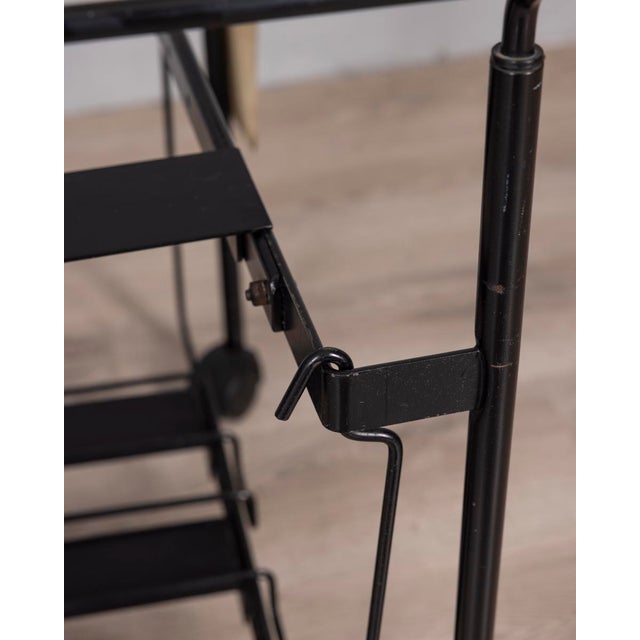 Metal Vintage Teulada Trolley by Lluis Clotet and Oscar Tusquets Blanca for Zanotta, 1990s For Sale - Image 7 of 13