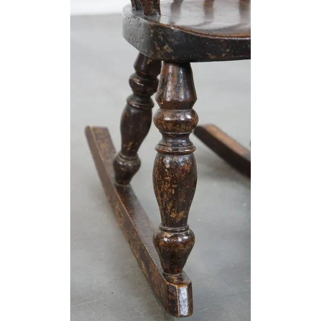 English Windsor Children's Rocking Chair, Early 19th Century For Sale - Image 10 of 12