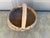 Late 19th Century Late 19th Century American Oak Splint Basket With Bentwood Handle For Sale - Image 5 of 10