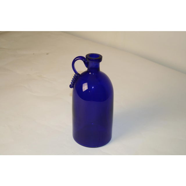 Blue Vintage Italian Murano Glass Vase by Vittorio Zecchin, 1930s For Sale - Image 8 of 18