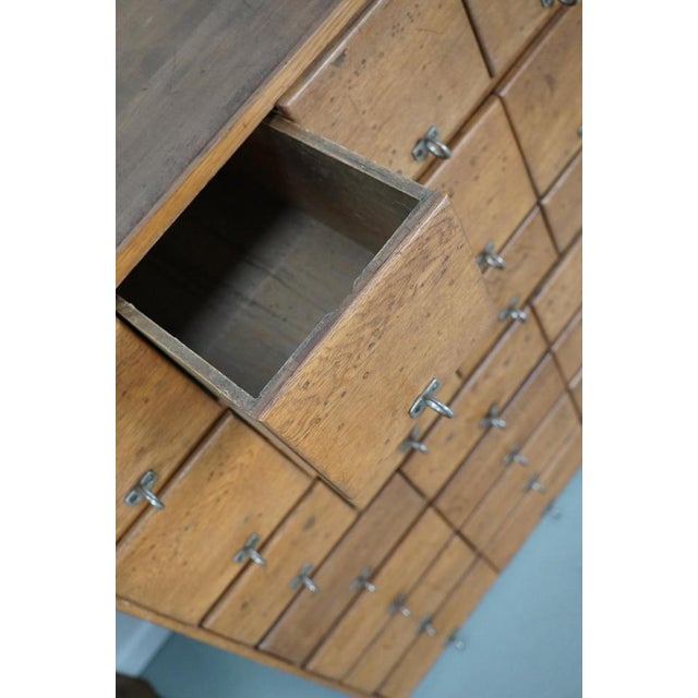 Vintage German Apothecary Cabinet in Pine and Oak, 1950s For Sale - Image 13 of 18