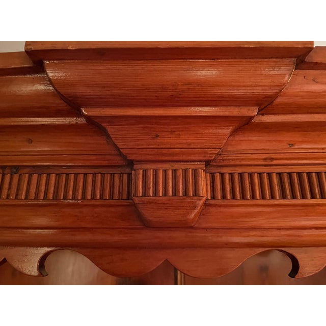 Transparent 19th Century Pine Step Back Pewter Cupboard For Sale - Image 8 of 12