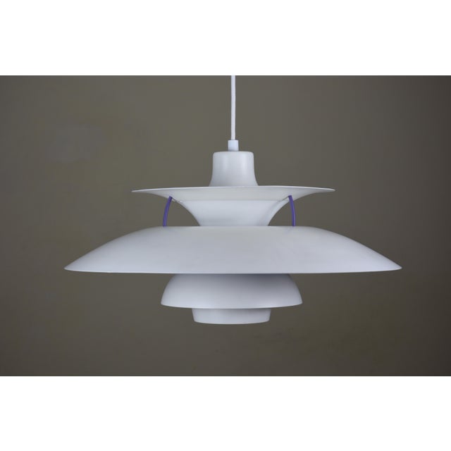 Louis Poulsen Early PH 5 Pendant Lamp with Spring Frame by Poul Henningsen for Louis Poulsen, Denmark, 1960s For Sale - Image 4 of 12