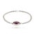 10.61 Ct Natural Ruby Chain Unisex Bracelet in 925 Silver For Sale - Image 6 of 14
