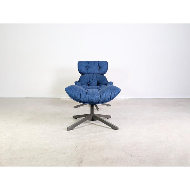 Set of Lounge Chair with Ottoman by Cédric Ragot for Roche Bobois For Sale - Image 5 of 11