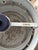 Gray Drum Pendant Lamp with Glass Rosettes, 1960s For Sale - Image 8 of 12