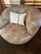 Pair Nautilus Swivel Club Chairs attributed to Directional For Sale In Atlanta - Image 6 of 16