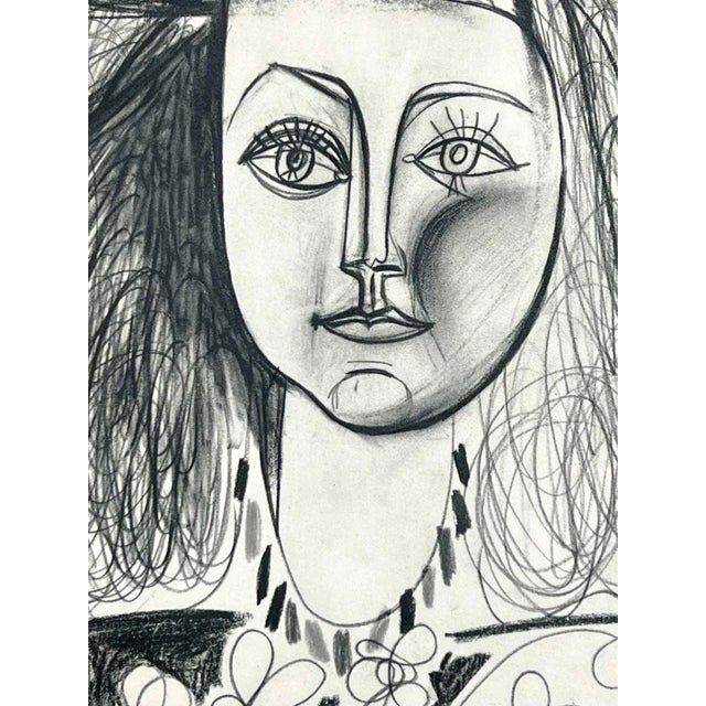 Abstract Pablo Picasso Limited Ed. Lithograph "30.juin.46" W/Frame Included For Sale - Image 3 of 5