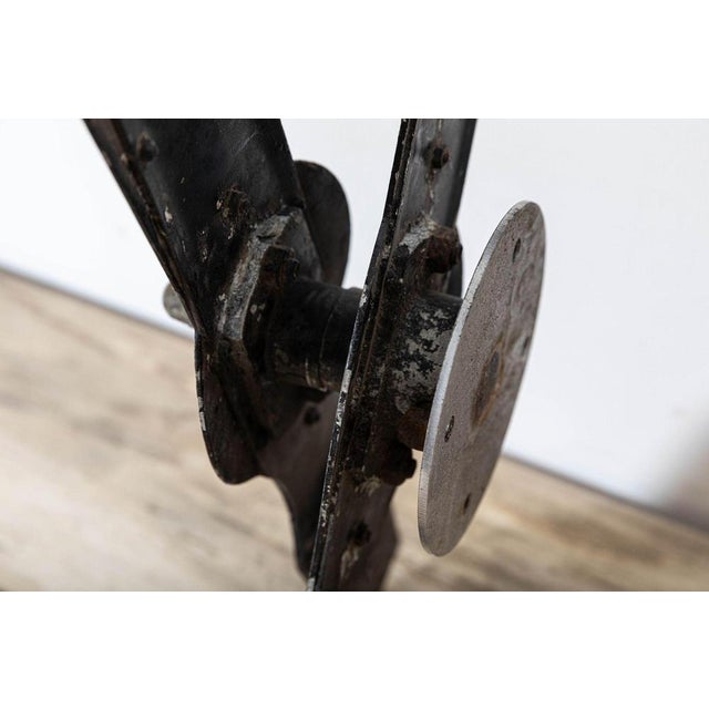 Large Antique French Clock Tower Hands in Zinc For Sale - Image 6 of 16