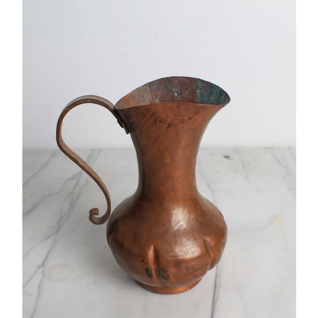 Mid 20th Century Vintage Copper Water Pitcher For Sale - Image 5 of 9