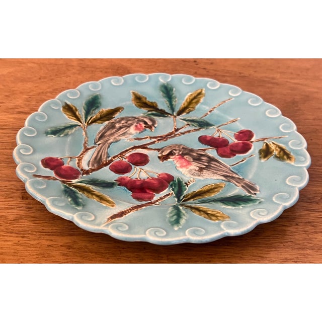 De Sarreguemines 19th Century Sarreguemines Majolica Plate For Sale - Image 4 of 8