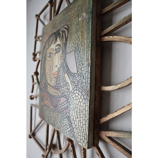 Pablo Picasso Brutalist Picasso Mosaic Style Wall Art For Sale - Image 4 of 7