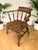 Antique Victorian Smokers Bow Armchair in Beech & Elm, 1880s For Sale - Image 6 of 18