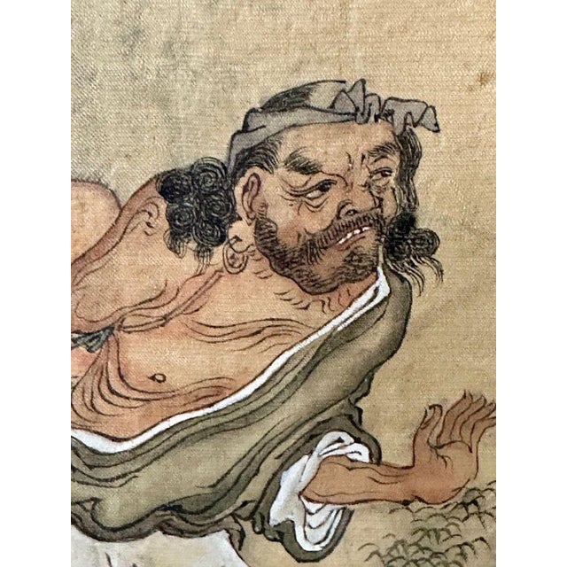 Chinese Export, Hand-Painted Figural Scenes, Rosewood Frames, China, 19th C. For Sale - Image 11 of 18