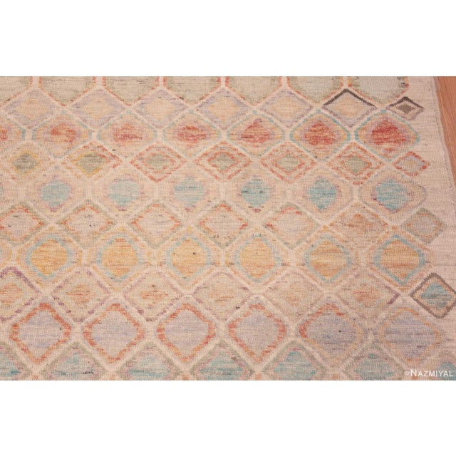 Nazmiyal Collection Rustic Geometric Small Size Contemporary Area Rug For Sale - Image 4 of 6