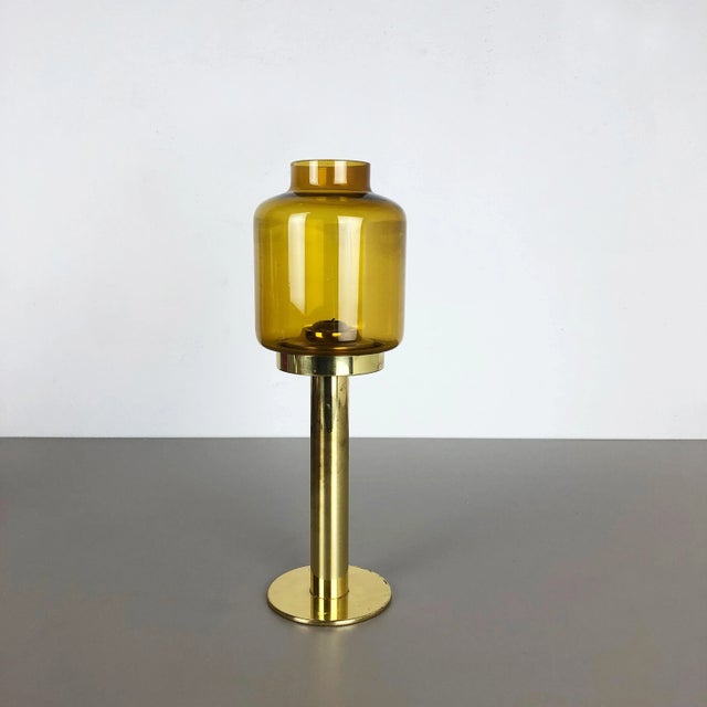 Gold Brass & Glass Claudia Candleholder from Hans-Agne Jakobsson, Markaryd, Sweden, 1960s For Sale - Image 8 of 18