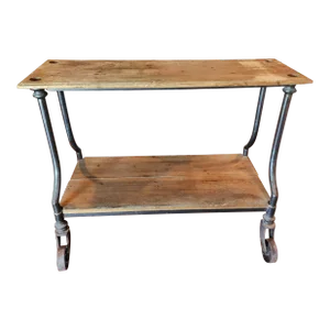 Antique Industrial Display Table