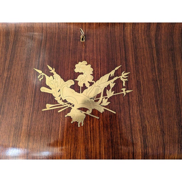 Brown Trumeau Bookcases in Mahogany from Paolo Buffa, 1950s, Set of 2 For Sale - Image 8 of 18