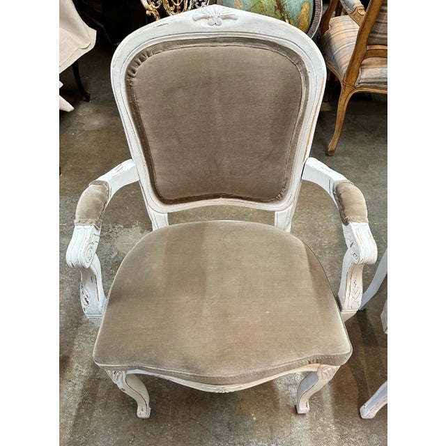 French Provincial Style Chairs, Pair Chairish