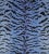 The House of Scalamandré Tigre Fabric, Blues & Black For Sale