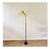 Mid-Century Floor Lamp in Black Metal and Brass with Yellow Shade, Sweden, 1950s For Sale - Image 11 of 11