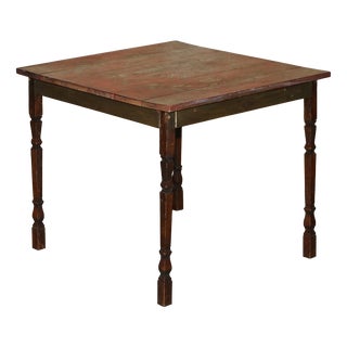 French Antique Hand Painted Paris Pine Vendange Wine Tasting Table ! For Sale