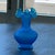 Mid-Century Modern Vintage Fenton Colonial Blue Hobnail Vase Ruffled Glass Vase – Mid-Century Collectible For Sale - Image 3 of 8