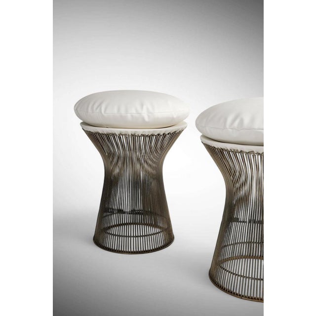 Mid-Century Modern Stools by Warren Platner for Knoll, Set of 2 For Sale - Image 3 of 5